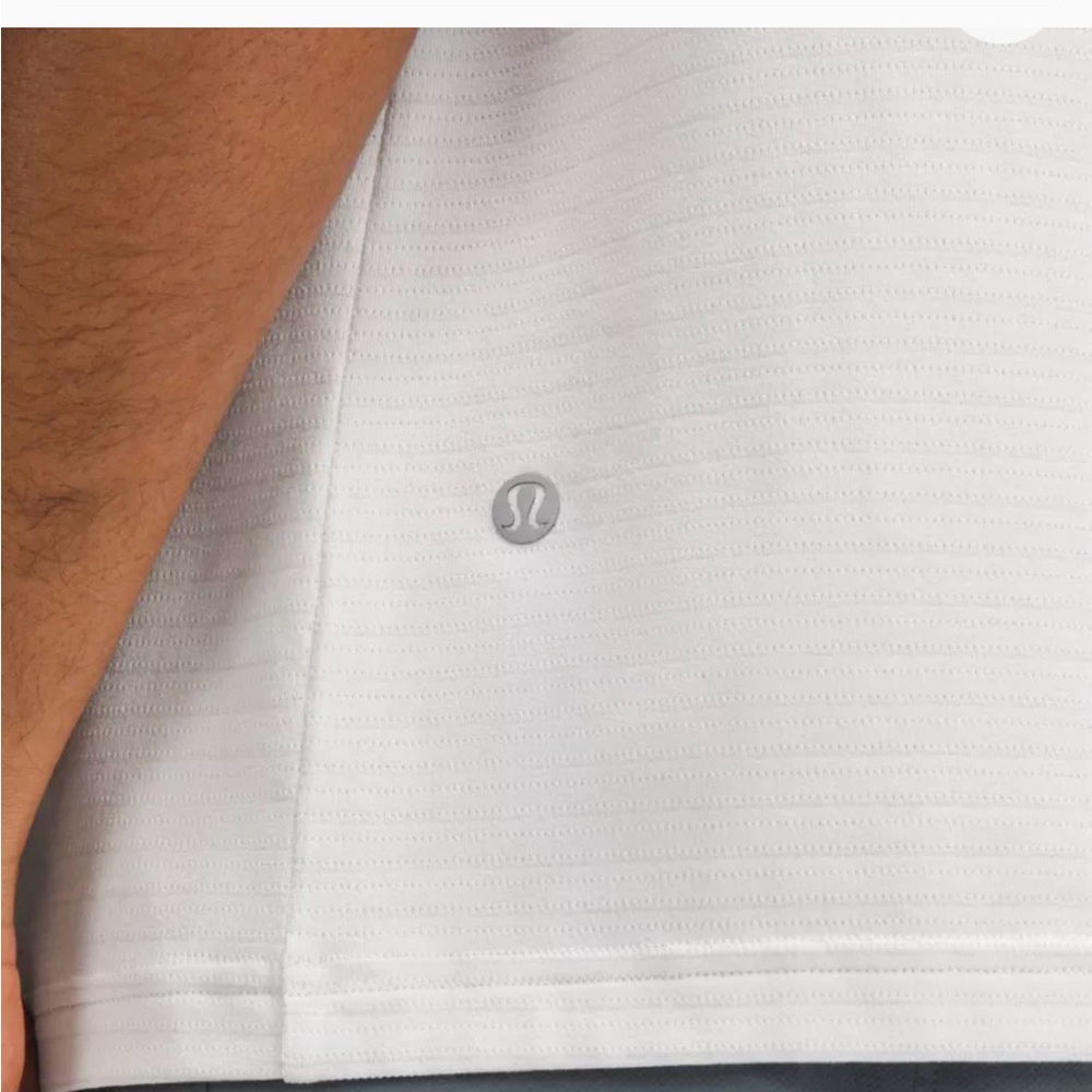 lululemon athletica Cream Textured Short-Sleeve Athletic Tee